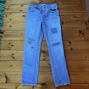 Urban Outfitters “Light Before Dark” Ripped/Patched Boyfriend Jean. Size 26/29